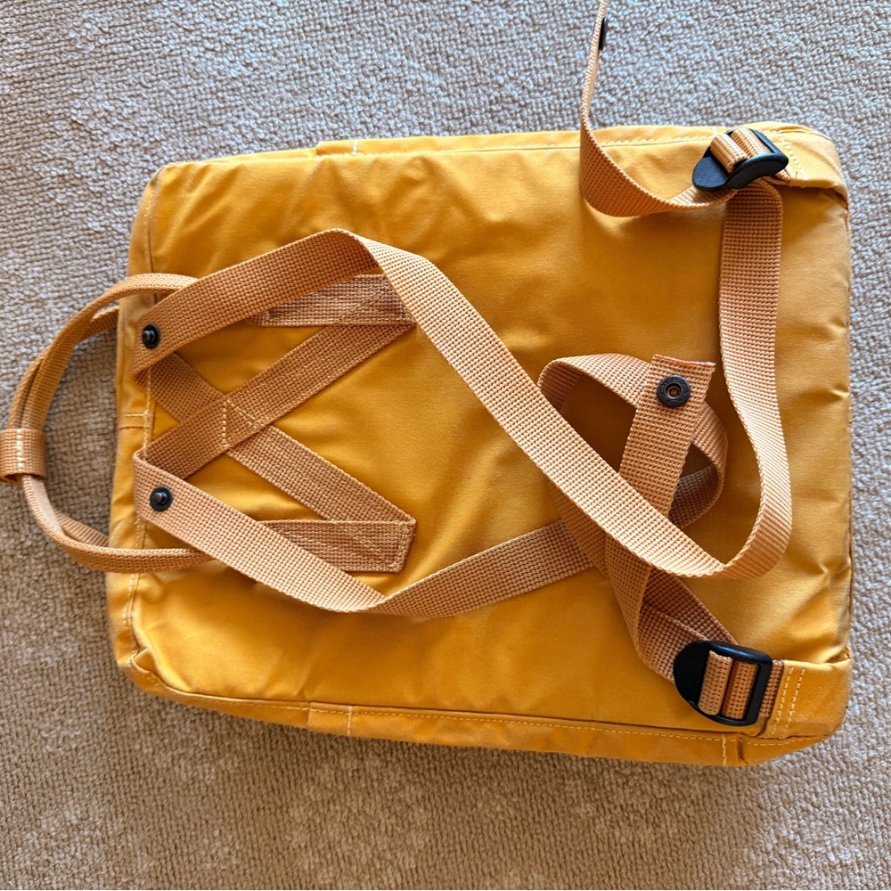 GUC Fjällräven Kånken Backpack in Mustard Yellow - Picture 7 of 16